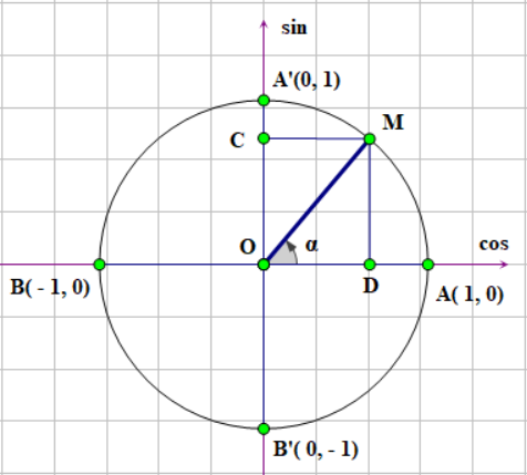 Vòng tròn lượng giác vật lý 12 vận tốc